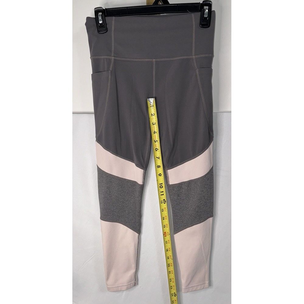 Lot of 2 - Athleta Womens Small Gray & Floral Stretch Leggings 7/8ths - Picture 6 of 11